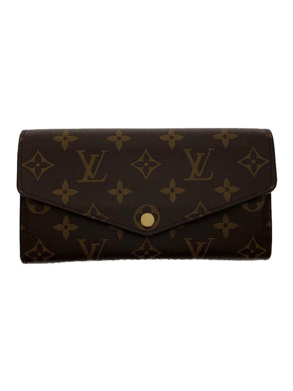 LOUIS VUITTON Portefeuille Sarah Monogram Canvas Long Wallet Brown